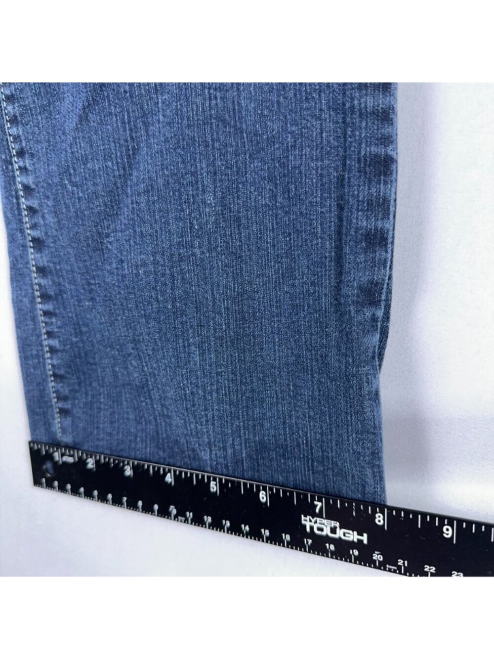 Nine West Vintage America Bootcut Jeans Size 8P Blue Mid Rise Embroidered Pocket - Picture 14 of 15